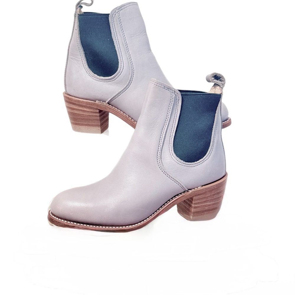 New Red Wing Heritage Harriet Chelsea Light Grey Women's Leather Ankle Boots